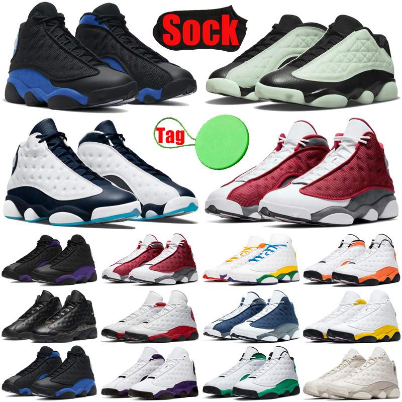 

With Sock and Tag jorden 13 13s jorden13s basketball shoes men jumpman Houndstooth Obsidian Court Purple mens trainers sports sneakers discount, #20 atmosphere grey