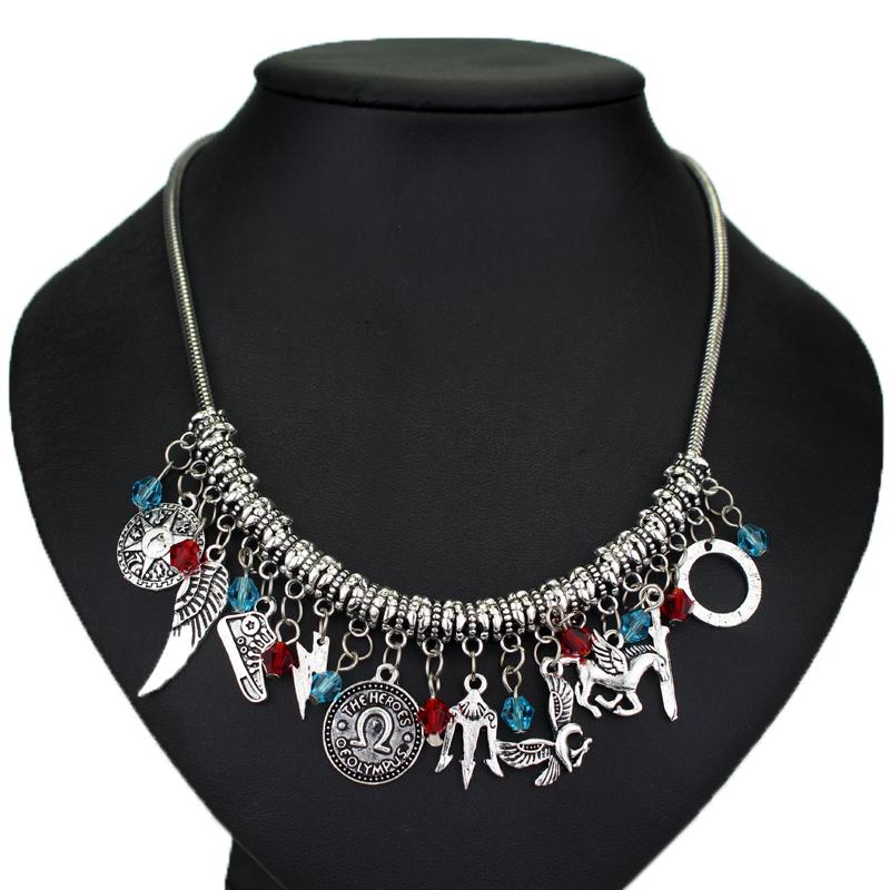 

Chokers Super Sale Percy Jackson Charm Choker Necklaces & Pendants Bohemia Style Movie Jewelry