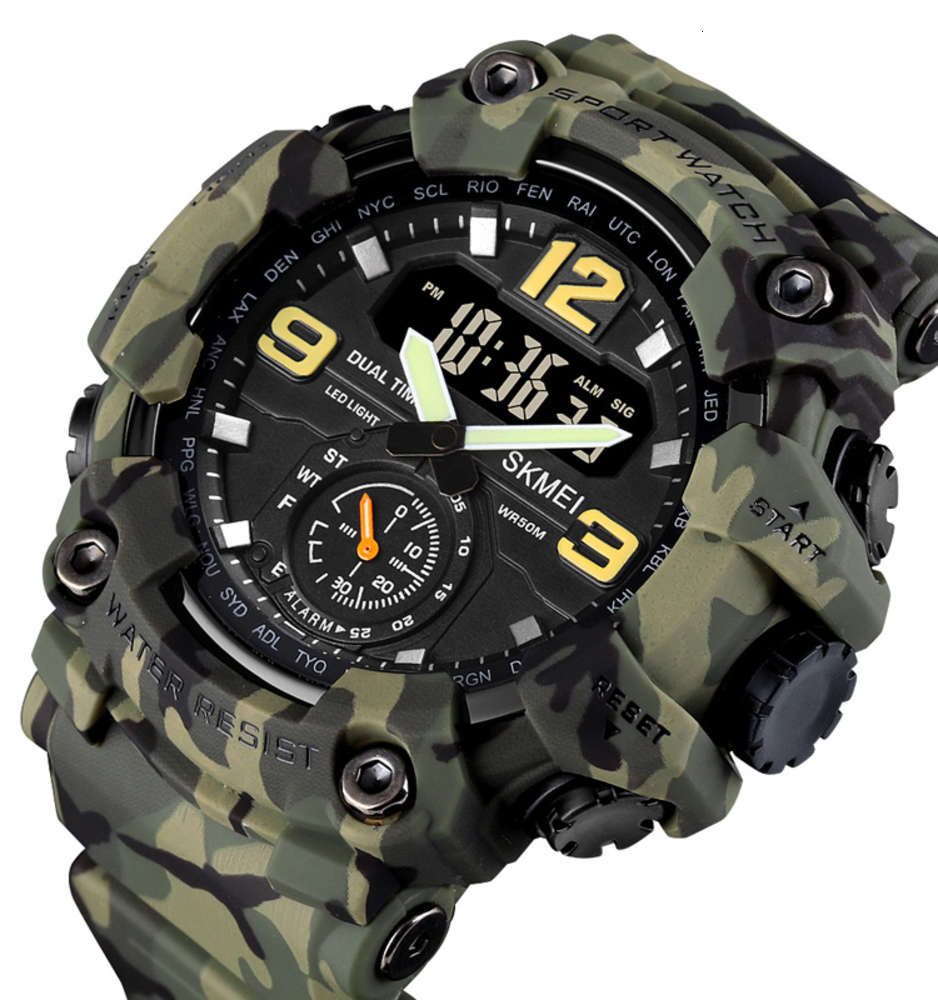 

2021 digital original brand quartz gent Chronograph Custom Wrist Watch Mens waterproof Watch, Slivery;brown