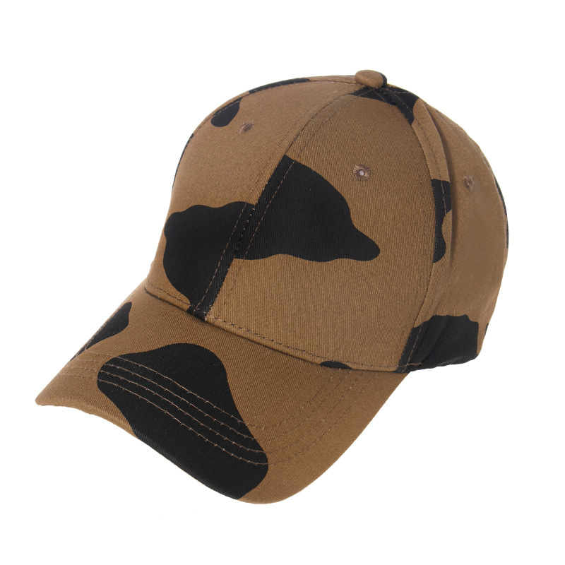 

Fashion Designers Caps European And American Popular Striped Cows Pattern Baseball Cap Women Trendy Spring Autumn Sun-Proof Horse Outdoor Sports Hats, Horse pattern-khaki