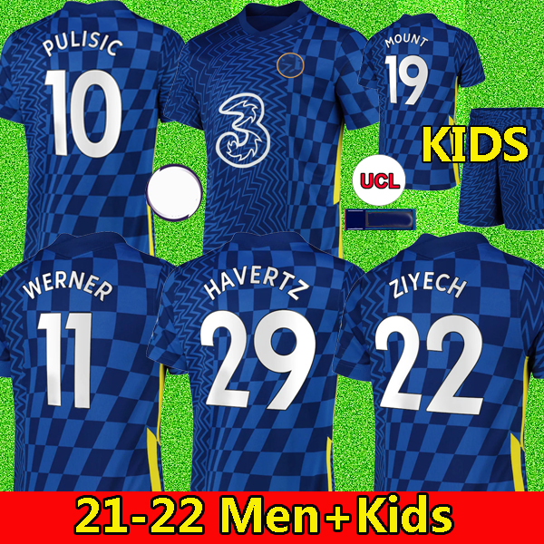 

20 21 soccer jersey HAVERTZ ZIYECH football shirt ABRAHAM MOUNT PULISIC camiseta de fútbol 2022 2021 KANTE LAMPARD maillot de foot, Third