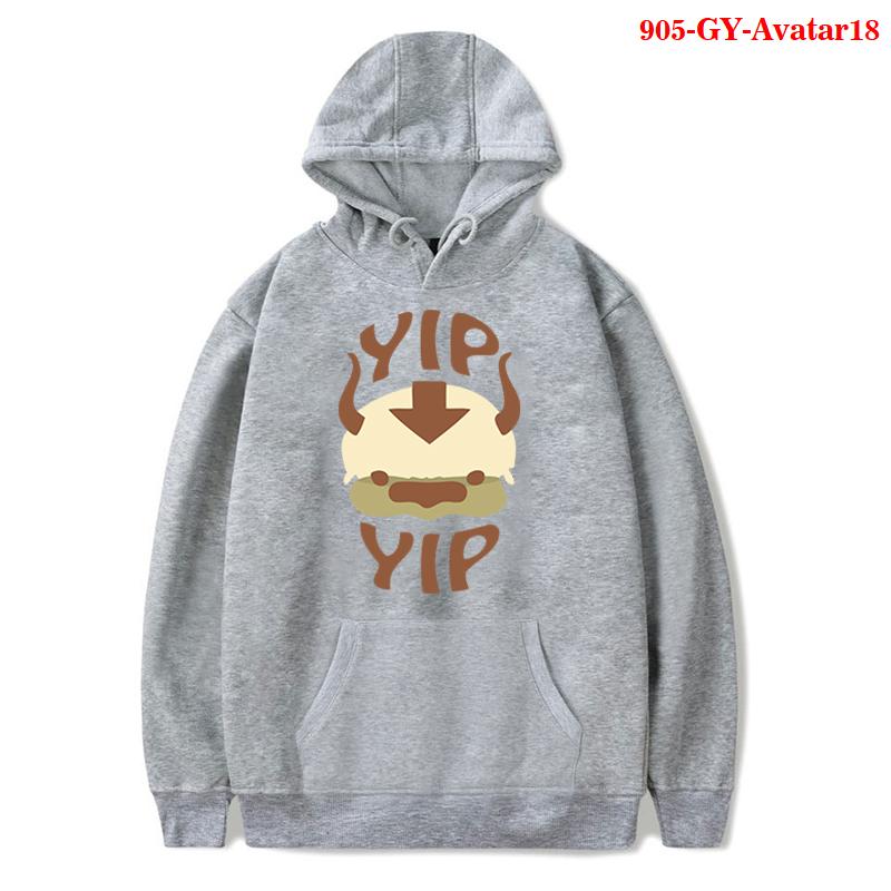 

Men's Hoodies & Sweatshirts Anime Hoodie Sweatshirt Avatar The Last Airbender Appa Yip Print Boys Pullover Women Fashion Streetwear, Nb-avatar18