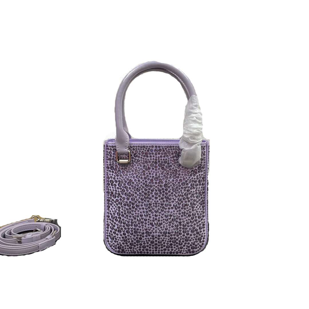 

Diamante luxury bags machine Messenger purse Rhinestone Women Small tote Sequins Ladies Casual Shoulder Bag for Travel Girls Bookbag Cell Phone Pocket, White