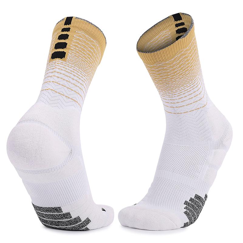 

Sports Socks Basketball Men Women Breathable Football Cushioned Athletic, Black