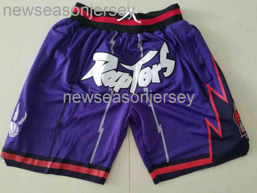 

New Toronto Men's purple Pockets Basketball Shorts Size:S-XXL, As pic