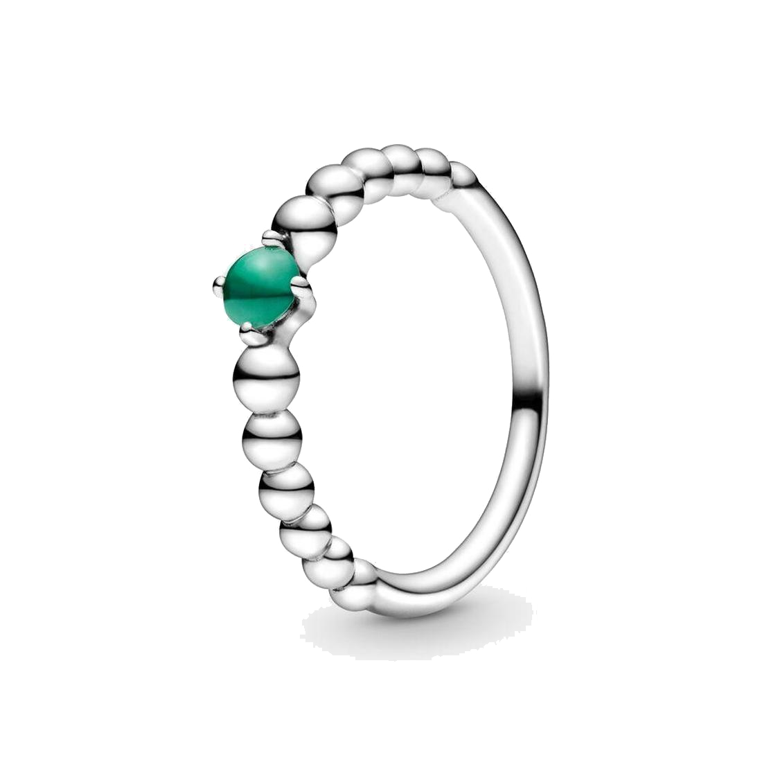 

Women Jewelry fit Pandora Ring 925 Silver Rings May Rainforest Green Beaded Rings love heart Jewellery chain Charm Engagement Gift, Slivery;golden