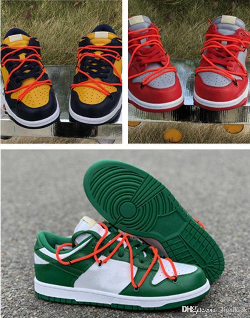 

With Box Hot Futura X Sb Dunks Low Off Casual Shoes Women Mens Designer Green Orange Blue White Dunks Des Chaussures Taquets Shoes, Black