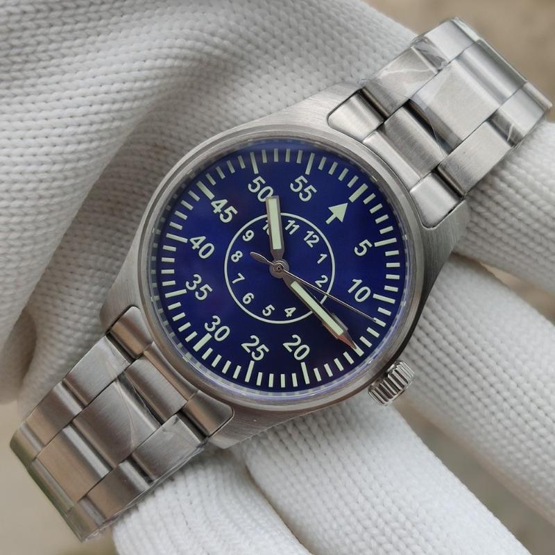 

Wristwatches STEELDIVE 1940T Retro Mens Military Watch 200m Waterproof Automatic Mechanical Watches NH35 Stainless Dive For Men, 40t-gr-gr