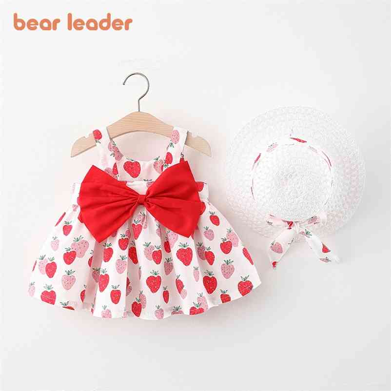 

born Baby Dresses Toddler Cherry Sweet Summer Costumes Girls Lovely Vestidos Cute Clothing 210429, Ah1658red