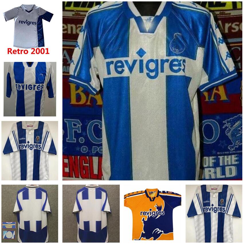 

Porto Retro Soccer Jersey 94 95 97 99 2001 2003 2004 Cup Final home Men finals Vintage Football Shirt Kits classic Uniform #77 McCARTHY #11, Black;yellow