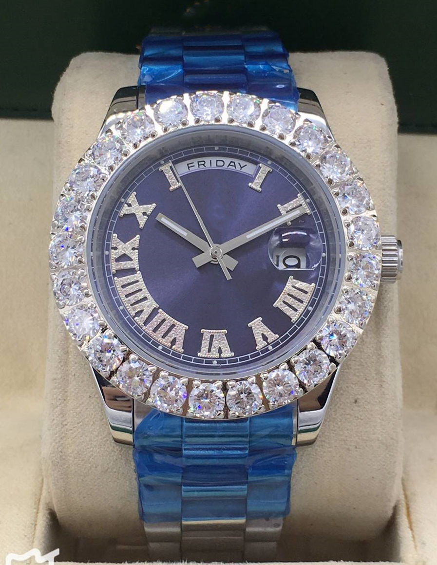 

fashion top designer diameter 43mm large diamond watch stainless steel automatic machine men's discount sports mechanical, Swimming