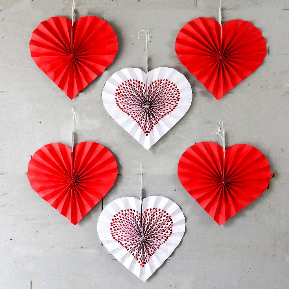 

paper love paper fan flower party decoration suppli home pendant