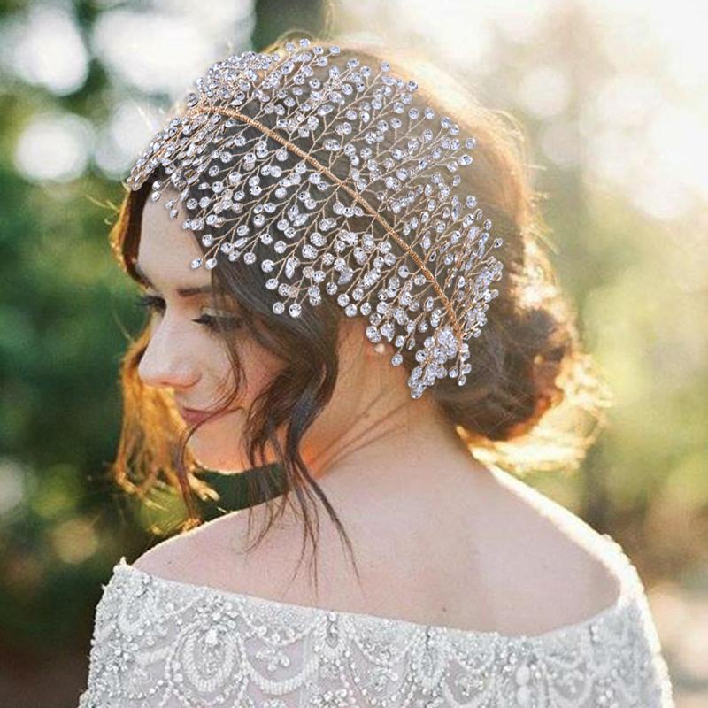 

Headpieces AMORARSI HP258 Handmade Wedding Hair Accessories Bridal Headwear Head Jewelry For Women Tiaras Holiday Gift Tiara