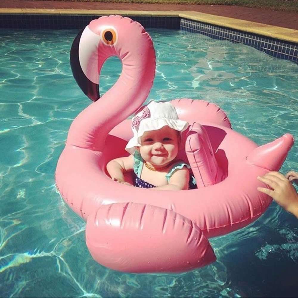 

Swimming ring children's Baby White Swan Flamingo shape swimming circle