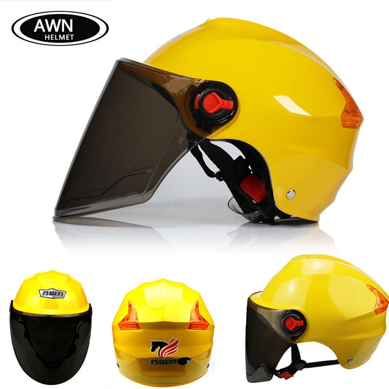 

Motorcycle Helmets Single Sun Visors Half Helmet Men Women Electric Bicycle Scooter Cascos Motorbike Moto Bike Riding, Pink