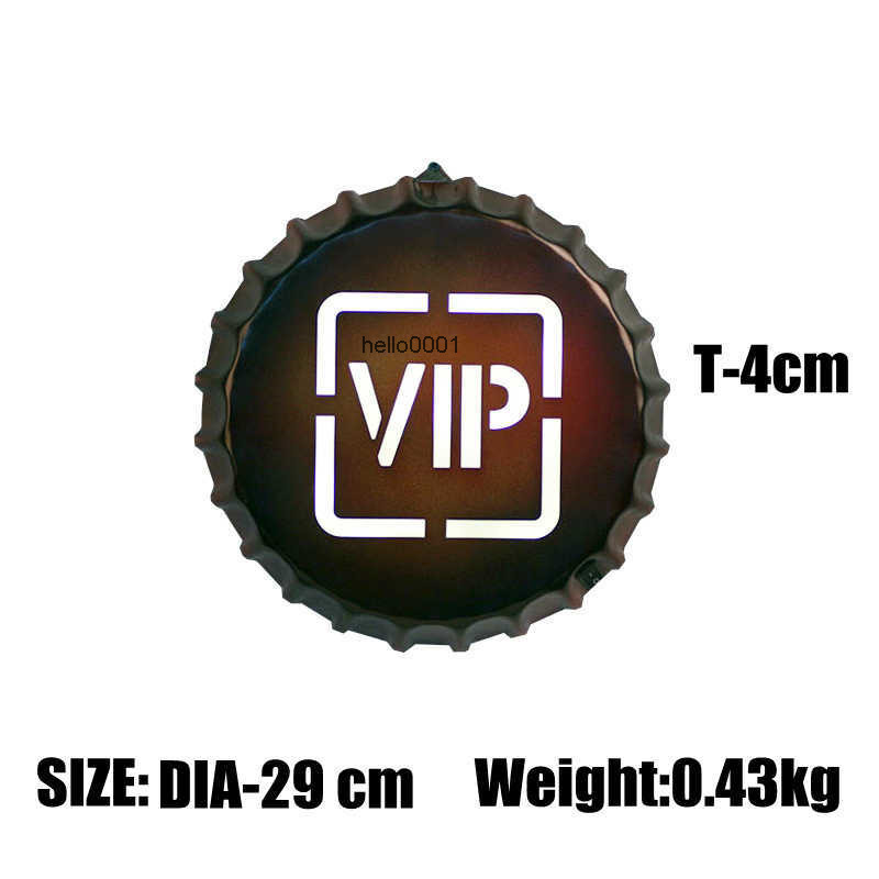 

WIFI Vintage LED Neon Light Bottle Cap Advertising Sign for Home BAR Pub Restaurant Cafe Wall Decoration Gift Shop Billboard