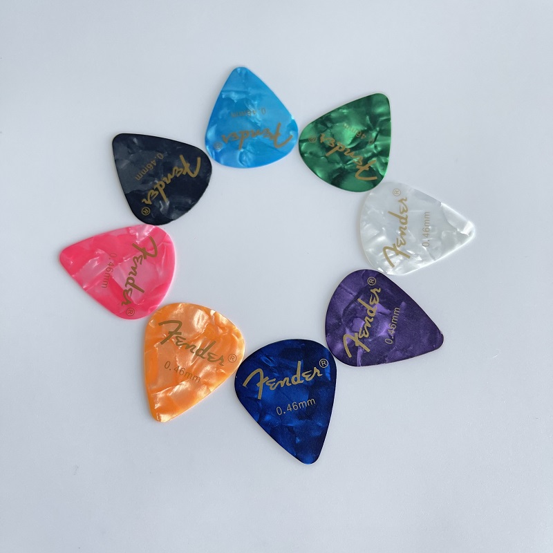 

100PCS/Lot Wholesale Guitar Picks Celluloid 0.46mm Plectrums Color mixing