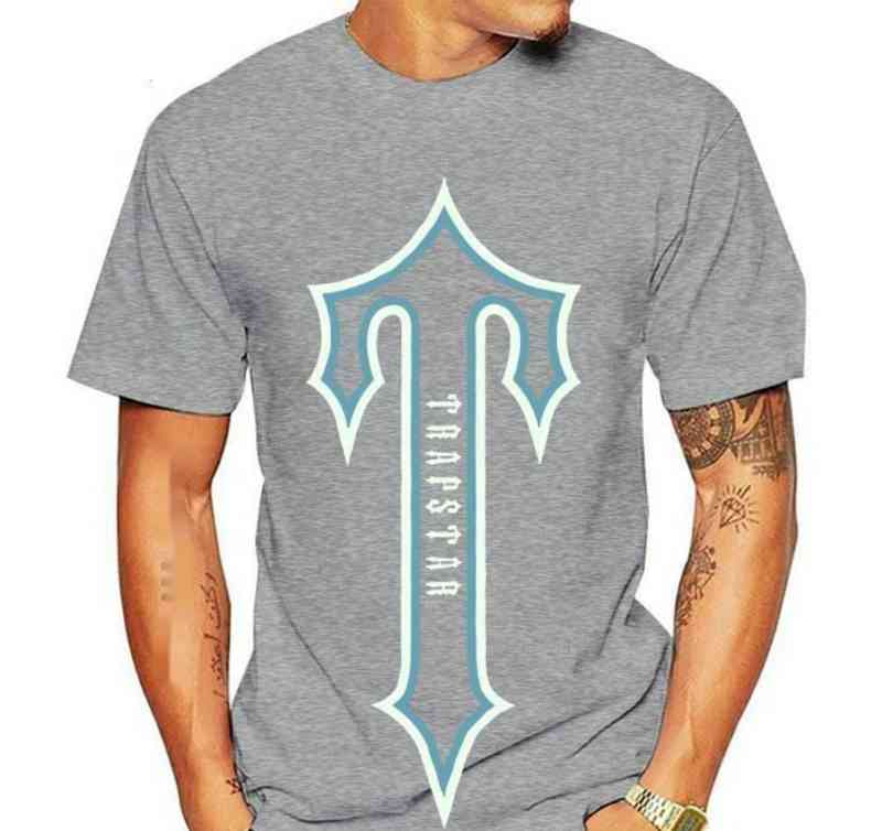 

2022 New 899 Trapstar Black Irongate Outline Reprintonly Shirt Size s 2xl, Bluemen