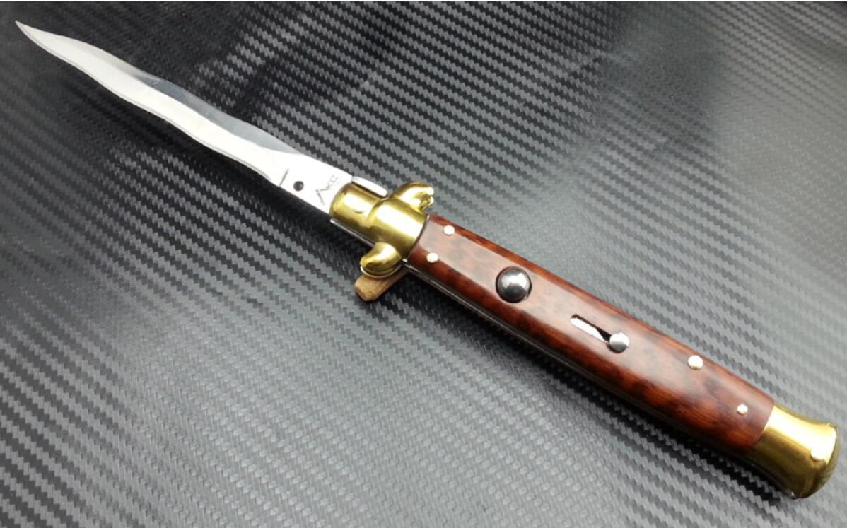 

Classic tools 11 inch Italian mafia classic automatic ejecting folding knife Self-defense Tactical Combat outdoor EDC tool Collection items