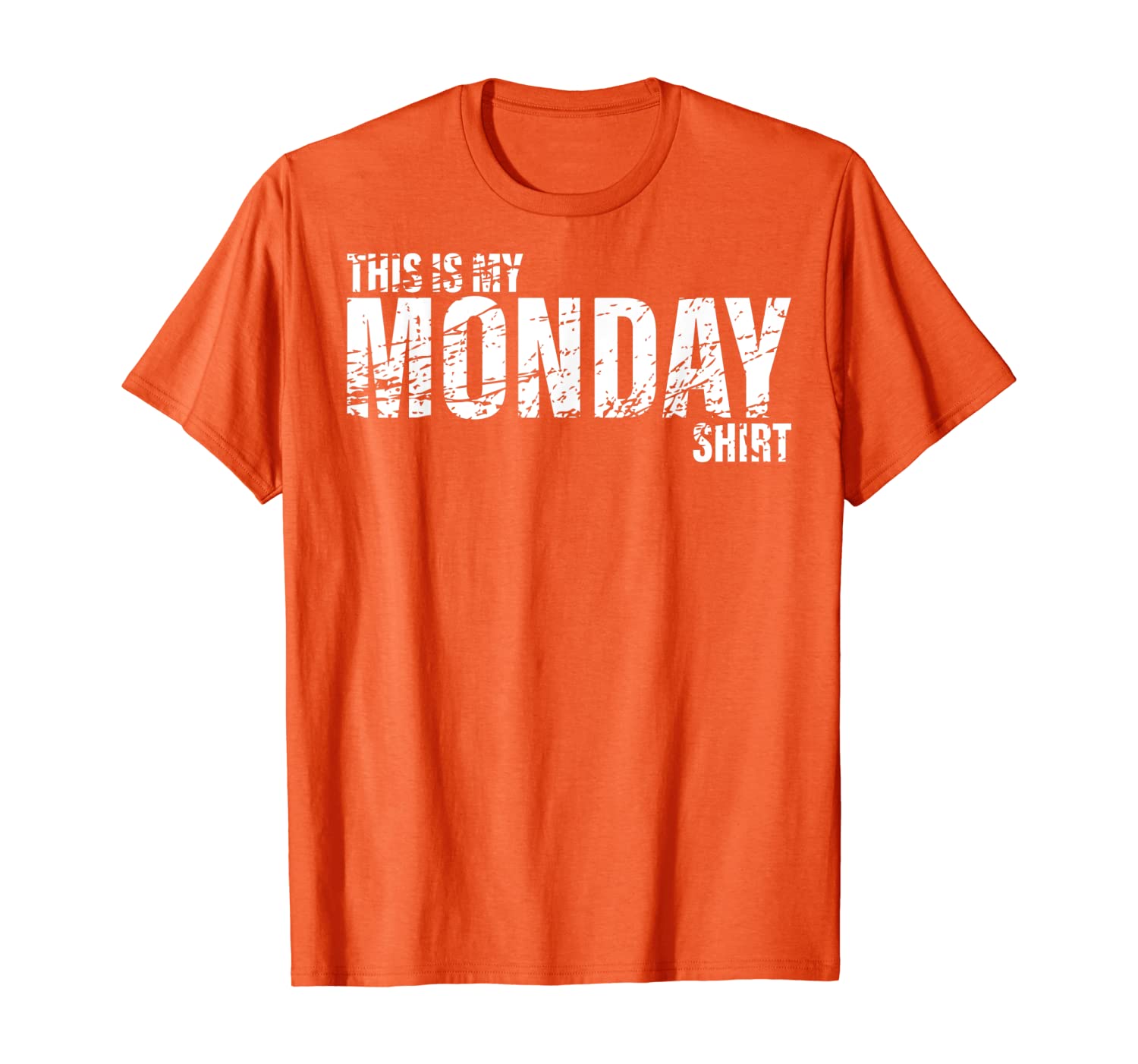 

This Is My Monday Shirt Day Of The Week T-Shirt T-Shirt, White;black