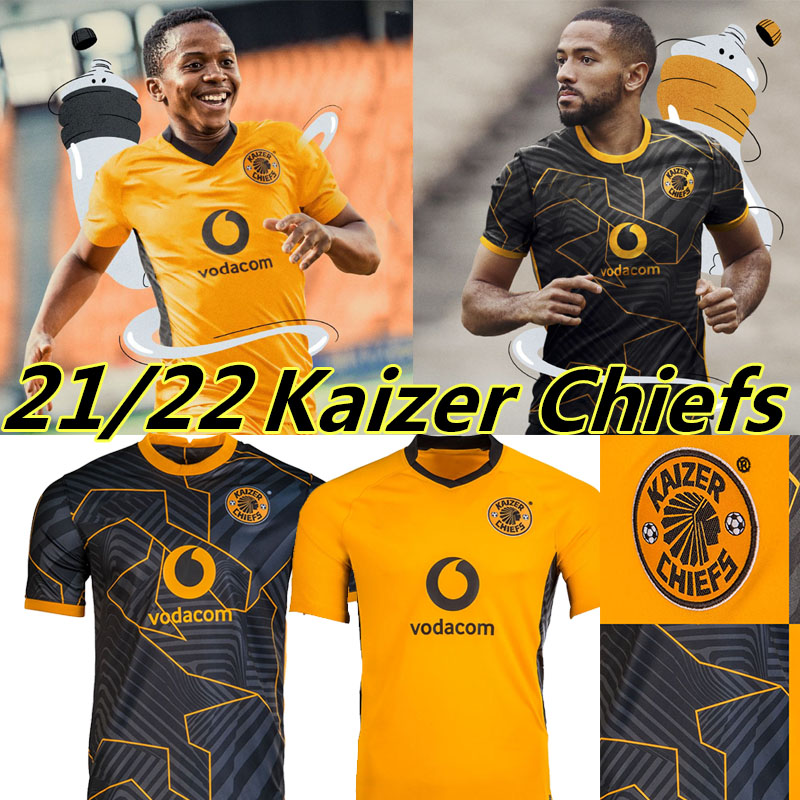 

21/22 KAIZER Soccer Jerseys Home away Yellow black 2021 2022 Billiat Dolly Nurkovic Kambole Hlanti Baccus Blom Africa maillot de footbal Football shirt, Qiuzhang 21-22 home