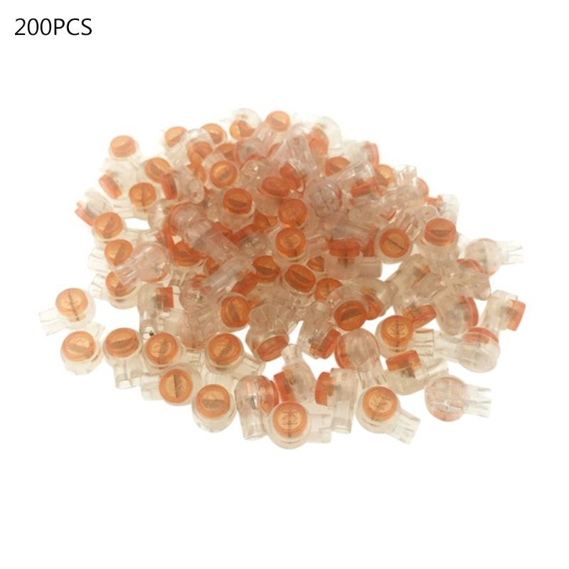 200 Plugs Wire Line UY2 K1 Terminal Block Scotchlok 0.4-0.7 Mm Butt-image-692848071