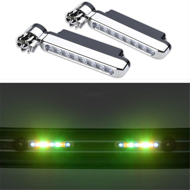 

Car Headlights 2pcs Running Lights 8 LED Daylight Headlight Lamp White Wind Energy No Need External Power Supply Light
