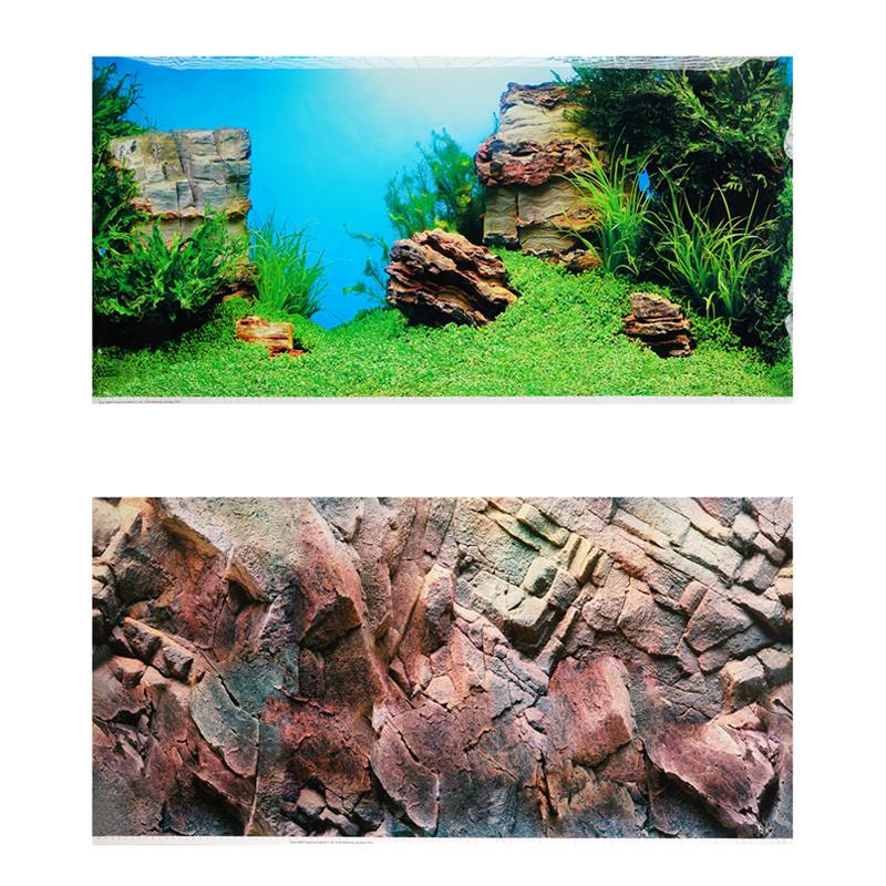 

Decorations Juwel HD Fish Tank Background Painting . PVC Double Sided Aquarium Poster Decoration Wall