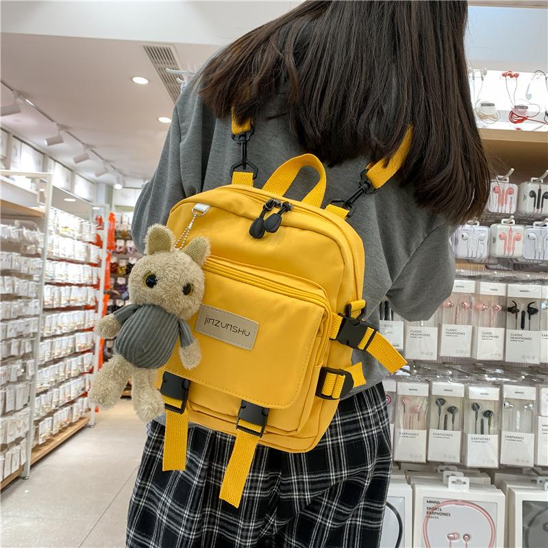 

Multifunctional Mini Backpack Teenage Girl Buckle Travel Bag Female Small Schoolbag Can Be Diagonally Spanned And Shoulders 2021 School Bags