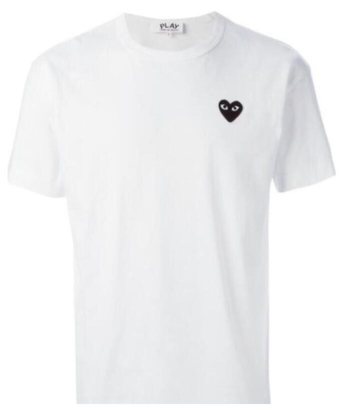 

CDG PLAY commes mens designer With Heart sport tee Shirts des garcons White Pablo stripe For Summer vetements 2021