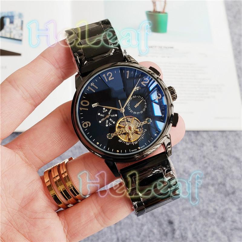 

Wristwatches Fashion Black Silver White Stainless Men Watch Automatic Mechanical, Slivery;brown