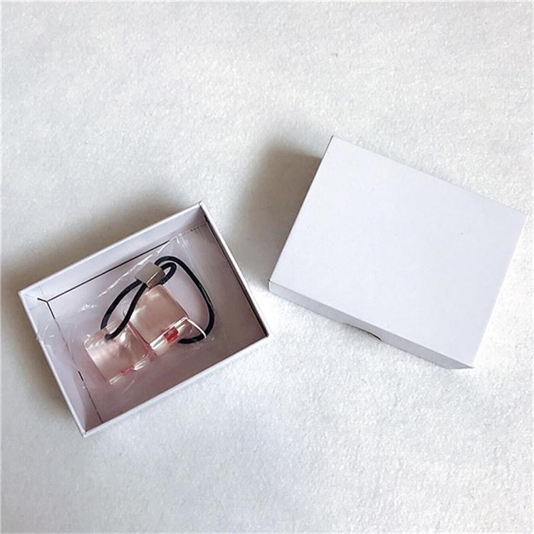 

Week13 Hair Bobbles Clear Transparent Square Logo Head rope Hair rope