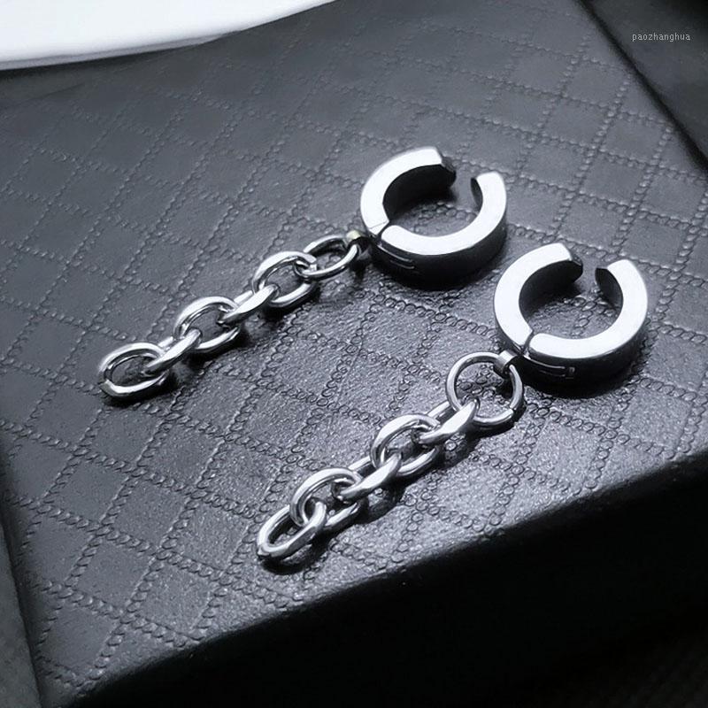 

SJCHO-107 Vintage Stainless Steel Cuff Earrings Women Men Clip On No Pierced Non Piercing Ear Jewelry Stud, Golden;silver