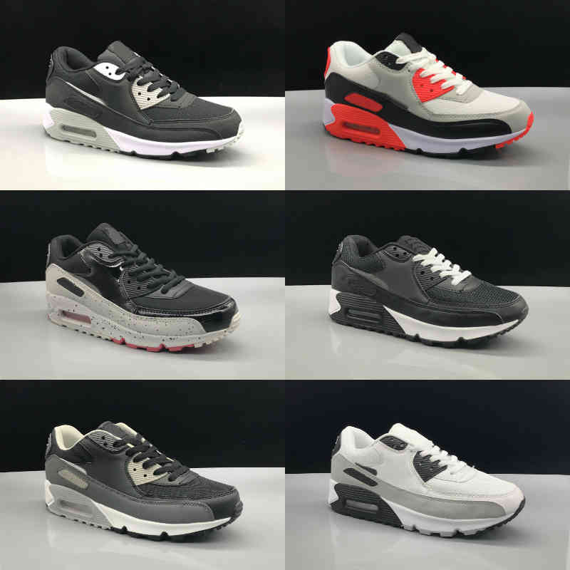 

High Quality 2021 New Airs Cushion 90 Running Shoes Cheap Men Women Black White Infrared Triple 90s Classic Airs Designers Trainer Outdoor S