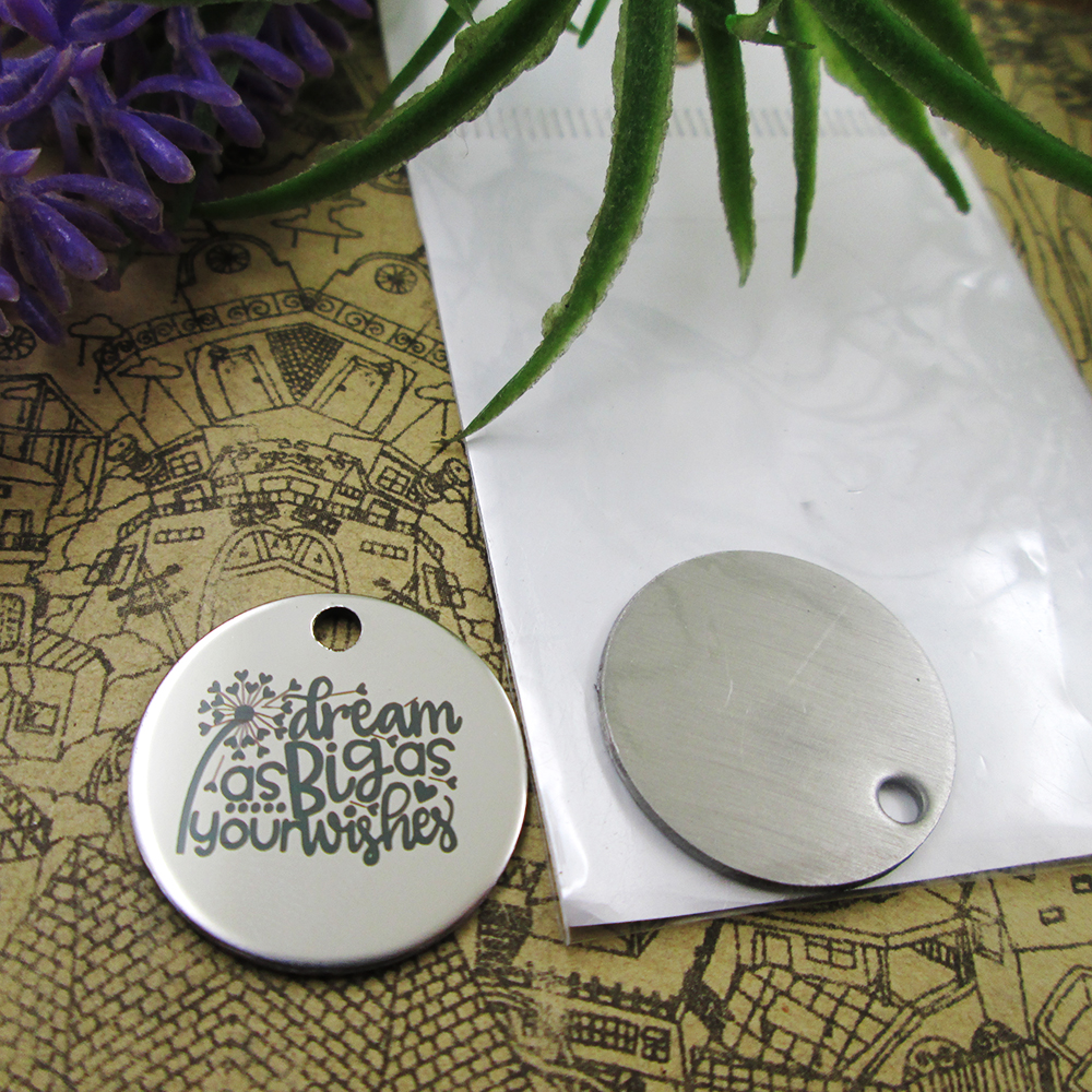 

40pcs--stainless steel charms"Dream as big asyour wishes" more style choosing DIY pendants fo necklace