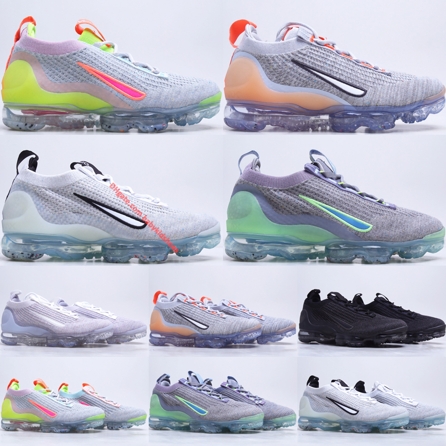 

Top Quality 2021s FK Running Shoes Grey Volt Fog Bright Mango White Pure Platinum Black Metallic Silver Mens Womens Outdoor Tennis Sneakers US 5.5-11, #01 grey volt