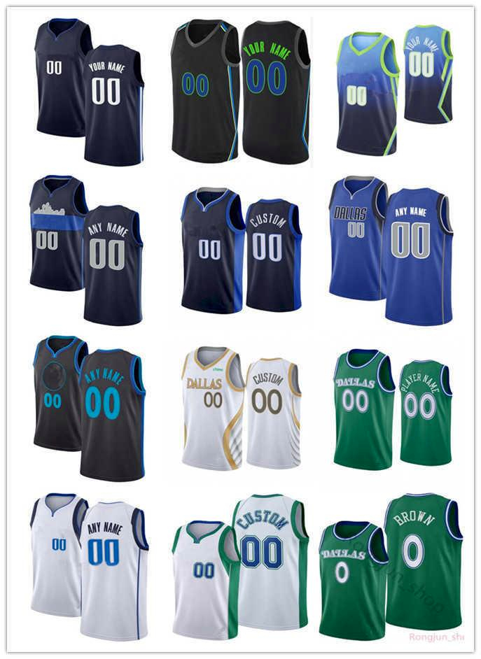 

75th Mens Womens Youth Dallas's Mavericks's 0 Sterling Brown 25 Reggie Bullock 3 Trey Burke 8 Josh Green Custom Basketball Jersey, Color