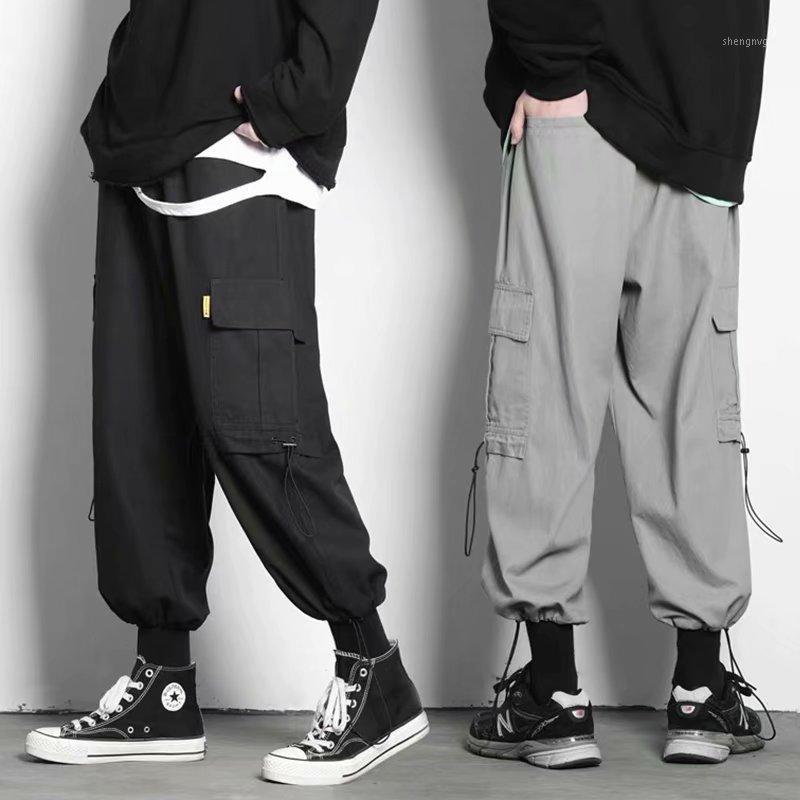 

Men's Pants Men Summer Casual Hip Style Trousers Mens Cargo Male Bottom, Black