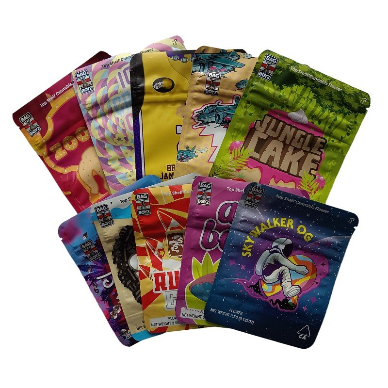 

Packaging Cake Bag Mylar Boyz Wedding Russian Cream Zookies Edibles Bags Retail Package Jungle Gas Smellproof Sour Gummy Resealable Bagboyz Biscotti Skywalker