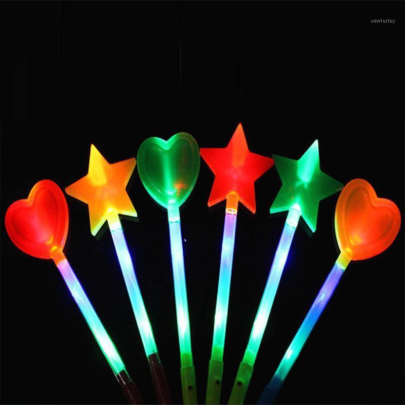 

Party Decoration Led Sticks Star Love Heart Projection Glow Stick Light-Up Wands Festival Wedding Christmas Year Supplies