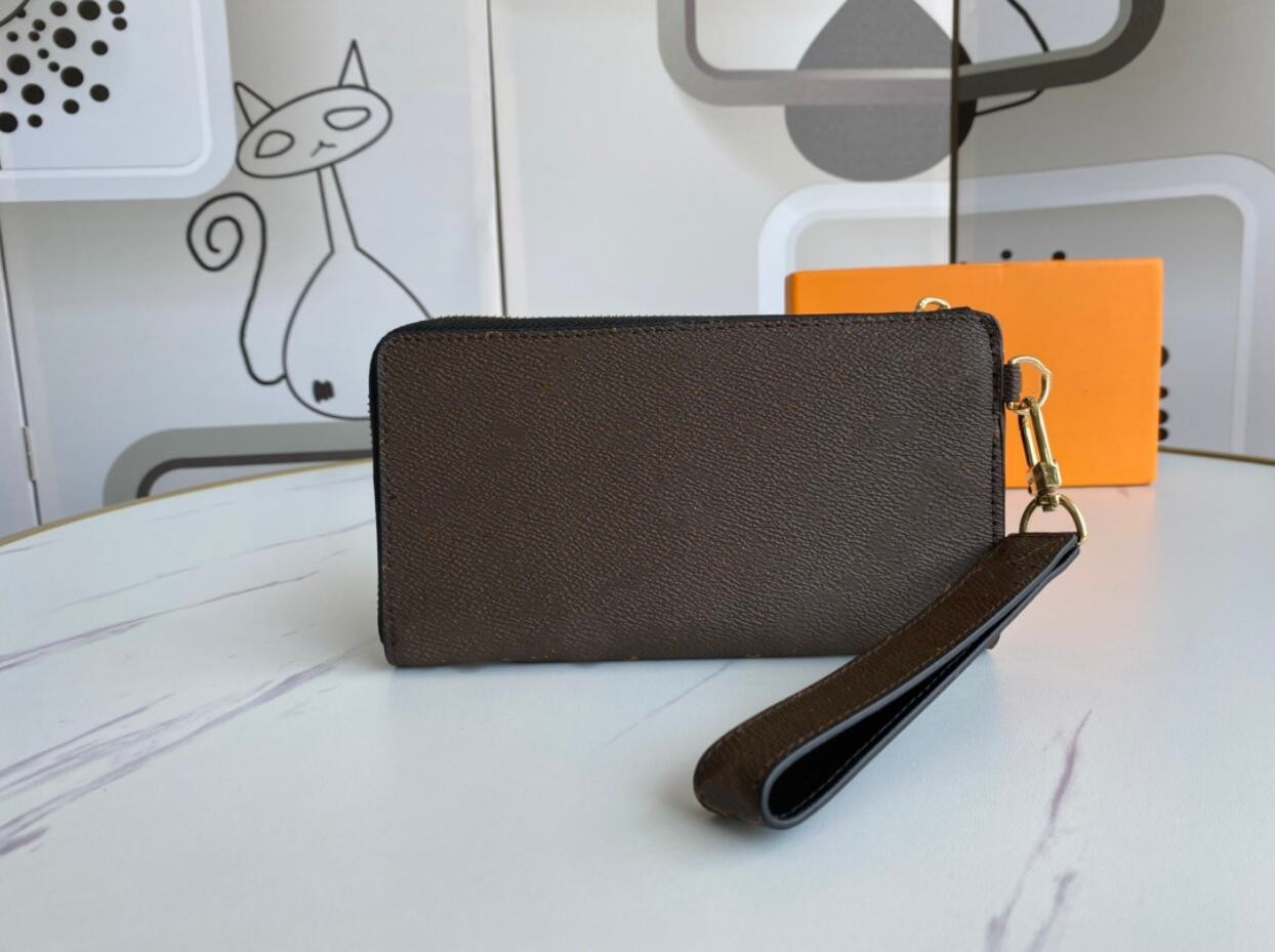 

Fashion zipper wallet designer bags classic letters ladies men's handbags card bag wallets, Old flower