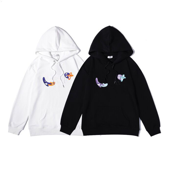 T-shirt en trois dimensions Jacquard T-shirt T-shirt Capuche à capuche Mode homme Casual manches courtes Taille: S-M-L-XL Couleur: noir et blanc