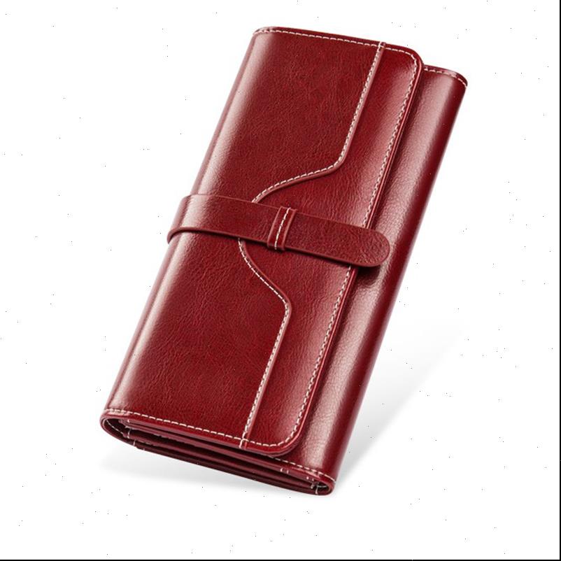 

wallet brand purse leather women coin three split female card holder long lady clutch free, Red;black