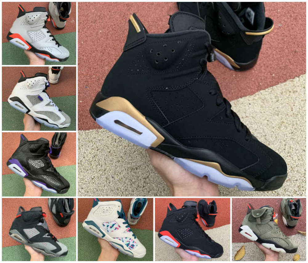 

2021 Jumpman Women Mens Basketball Shoes 6s Hare 6 Travis Scotts Tech Chrome Black Infrared DMP Glow Carmine Trainers Sneakers, A-j6009