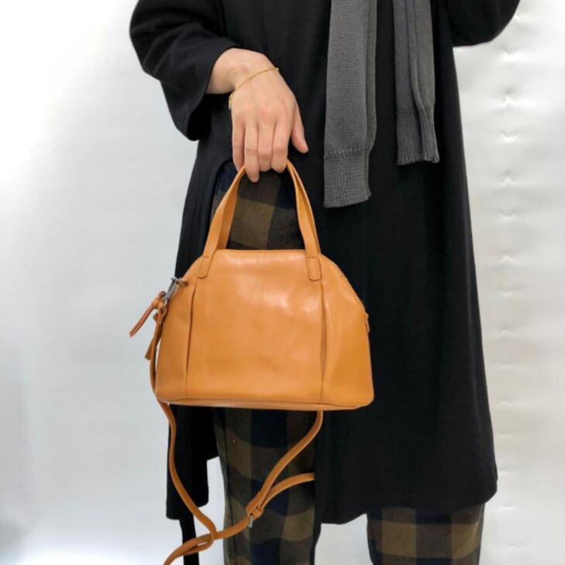 

Vintage Genuine Leather Cross Body Bag Women Casual Shell Cow Skin Woman's Handbag Phone Clutch Ladies Shoulder Messenger Bags Evening