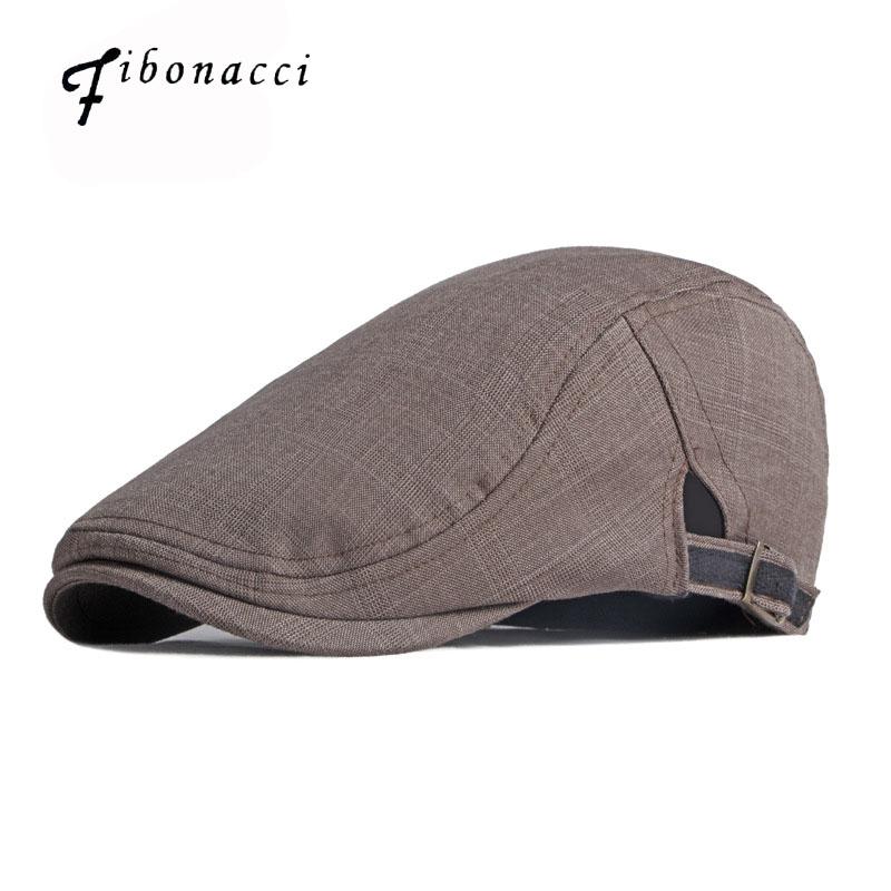

Berets Fibonacci Brand Beret Hat For Men Women Ivy Flat Caps Summer Boina Sboy Style Cabbie Gatsby Casual Plaid Visors, Blue;gray