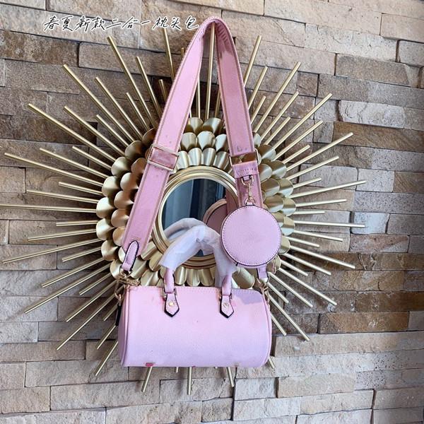 

Original fashion bag female designer 100% genuine leather western style printed letter pillow shoulder bags mini zipper switch limited editi
