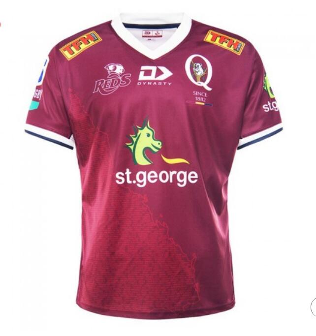 

2021 Queensland Reds Rugby Mens Home Jersey Size S-5XL