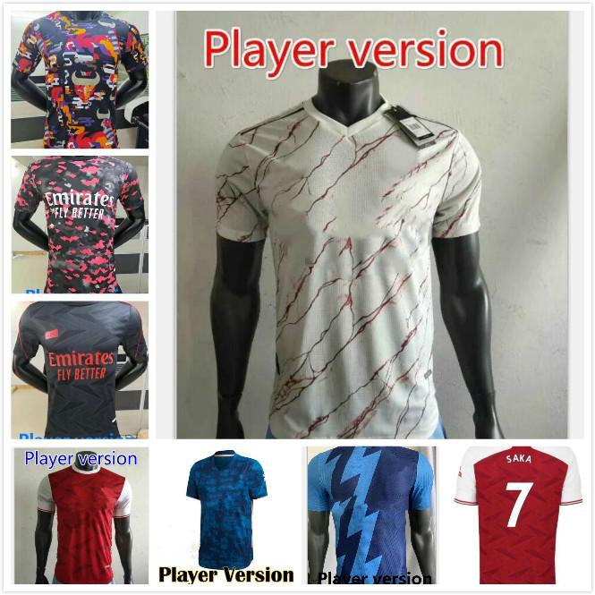 

Arsen soccer jersey Fans Player version Gunners 20 21 ÃDEGAARD PEPE SAKA THOMAS WILLIAN NICOLAS TIERNEY football shirt Men + Kids kit fourth, Black;yellow