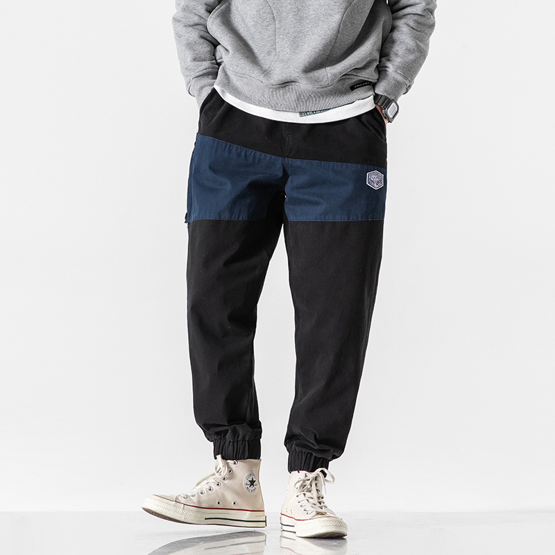 

Male Jogger Sweatpants Harem Pants Men Streetwear Fashion Casual Cargo Pant, Black